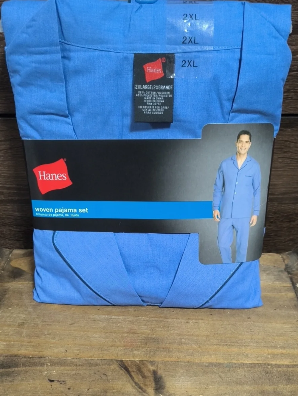 Hanes Woven Pajama Set - Blue